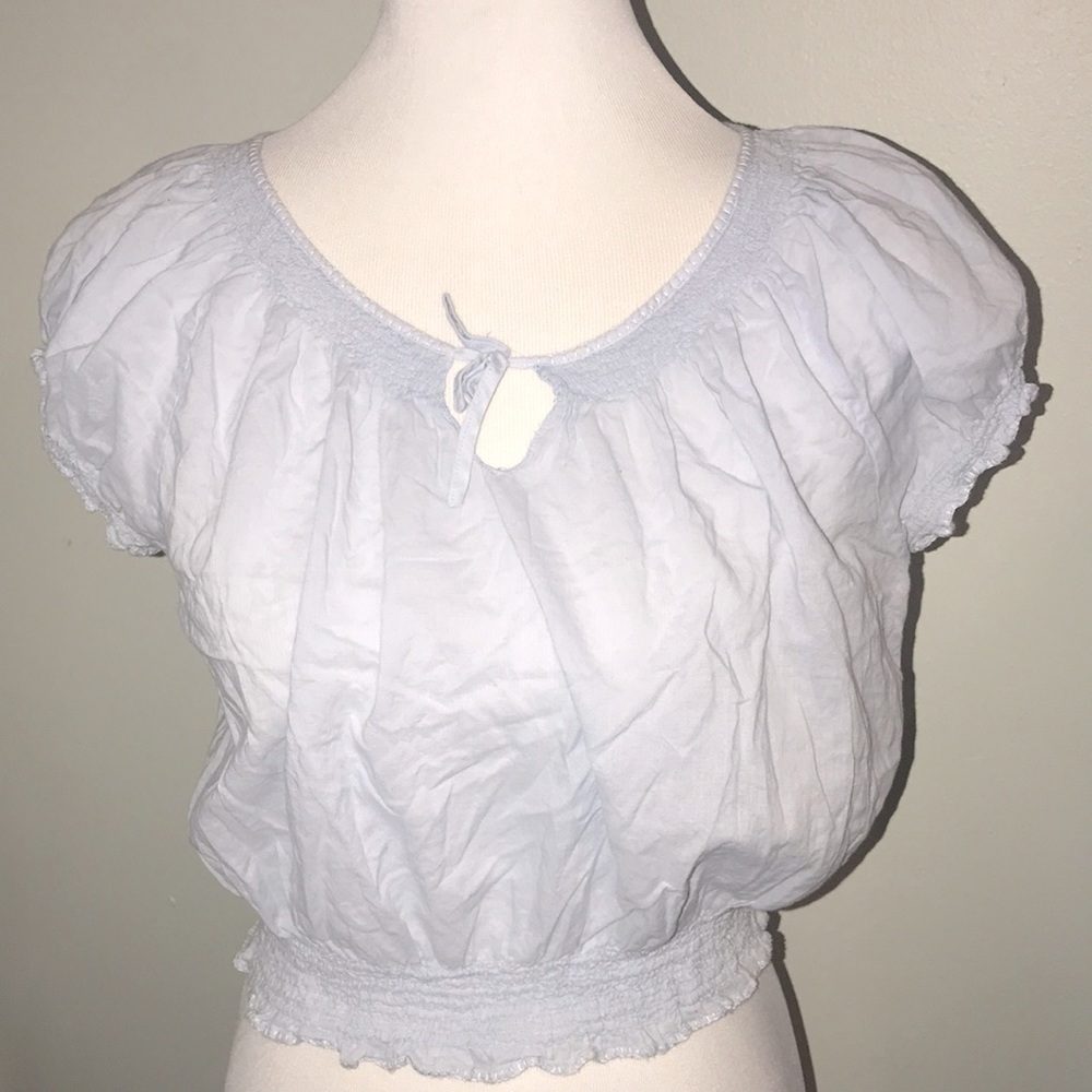 DKNY Pure cropped top Lt blue Sz S
